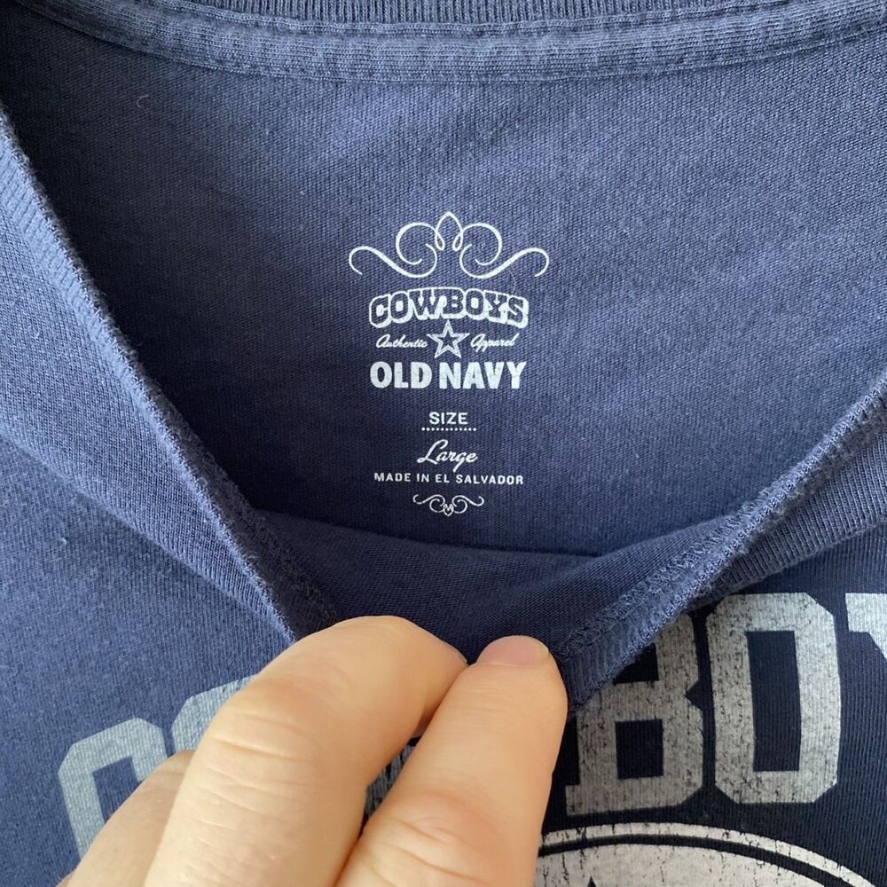 Dallas Cowboys Shirt Women’s Size Large Old Navy T Shirt - Picture 3 of 10